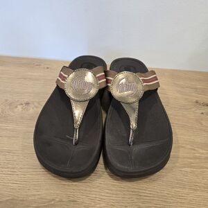 Fitflop Walkstar Brown Flip Flops Sandals Size 7